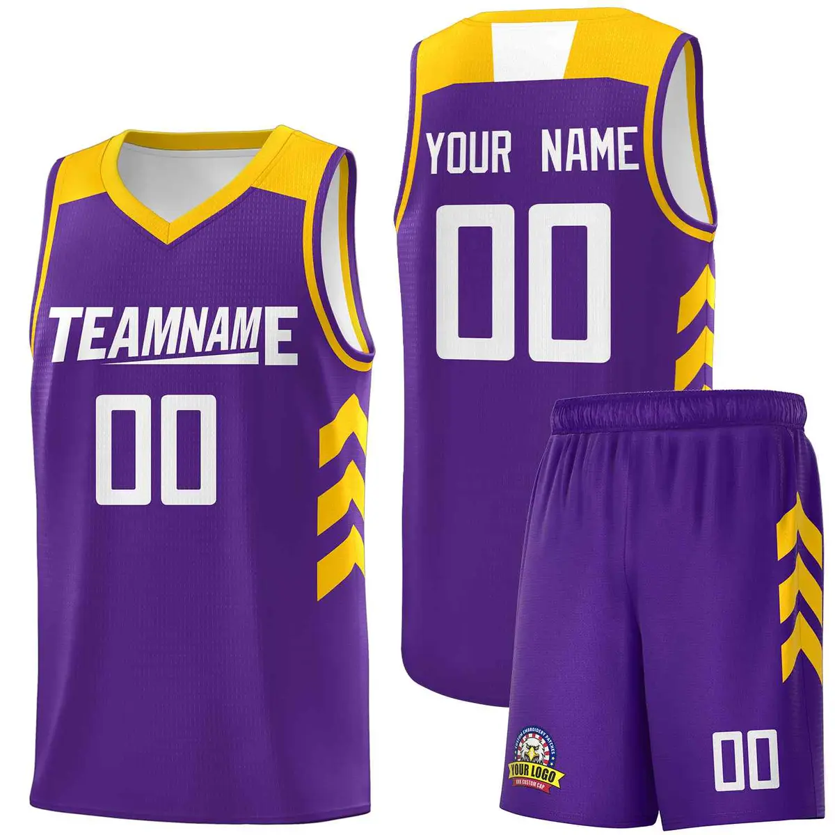 Purple White Classic Sets Sports Uniform Basketball Jersey