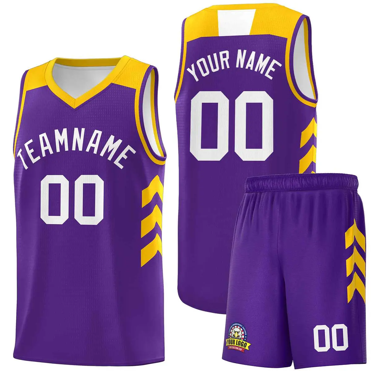 Purple White Classic Sets Sports Uniform Basketball Jersey