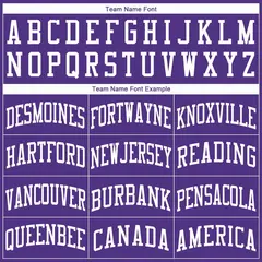 Purple White Classic Sport Game Basketball Jersey 4