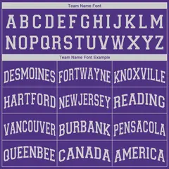 Purple White Classic Tank Top Basketball Jersey 4