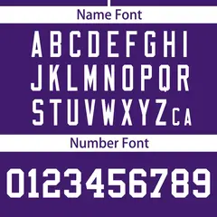 Purple White Full Button Classic Baseball Jersey 4