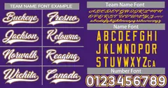 Purple White Gold Classic Authentic Baseball Jersey 3