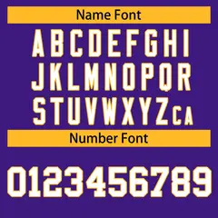 Purple White-Gold Classic Hockey Jersey 4