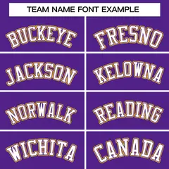 Purple White Gold Classic Mesh Basketball Jersey for Women 3