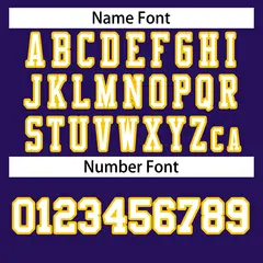 Purple White-Gold Classic Style Authentic Football Jersey 4