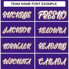 Purple White-Gold Classic Varsity Full-Snap Letterman Jacket 5