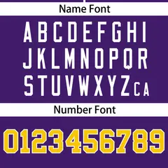 Purple White-Gold Color Block Two-Button Softball Jersey 4