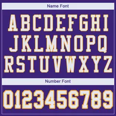 Purple White-Gold Mesh Football Jersey 3
