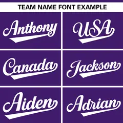 Purple White Gradient Ribbed Authentic Baseball Jersey 3