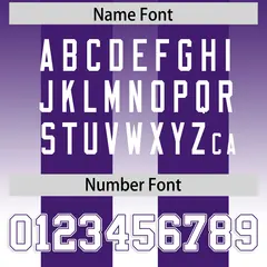 Purple White Gradient Vertical Stripe Football Jersey 4