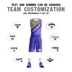 Purple White Graffiti Bar Pattern Sets Basketball Jersey 4