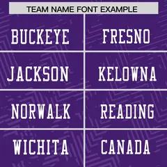 Purple White Graffiti Line Authentic Football Jersey 3