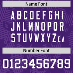 Purple White Graffiti Line Authentic Football Jersey 4