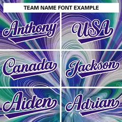 Purple White Graffiti Tie Dye Varsity Letterman Jacket 5
