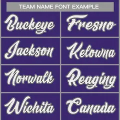 Purple White-Gray Classic Casual Basketball Jersey 3