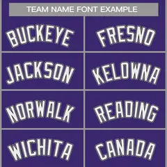 Purple White-Gray Classic Casual Basketball Jersey 3
