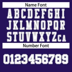 Purple White-Gray Classic Style Authentic Football Jersey 4