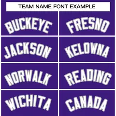 Purple White-Gray Classic Varsity Full-Snap Letterman Jacket 3