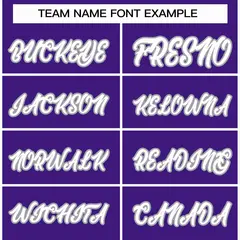 Purple White-Gray Classic Varsity Full-Snap Letterman Jacket 3