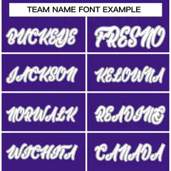 Purple White-Gray Classic Varsity Full-Snap Letterman Jacket 5