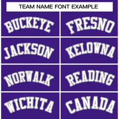 Purple White-Gray Raglan Varsity Full-Snap Letterman Jacket 3