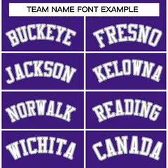 Purple White-Gray Raglan Varsity Full-Snap Letterman Jacket 5