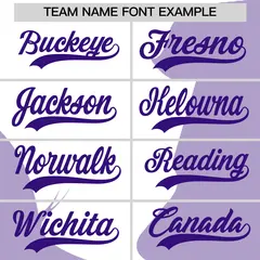 Purple White Light Purple Valentine's Day Couple Silhouettes Baseball Jersey 4