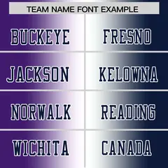 Purple White-Navy Gradient Fashion Authentic Football Jersey 3