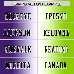 Purple White-Neon Green Gradient Football Jersey 3