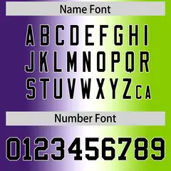 Purple White-Neon Green Gradient Football Jersey 4