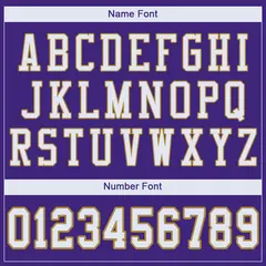 Purple White-Old Gold Classic Style Mesh Football Jersey 3