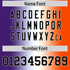 Purple White-Orange Gradient Football Jersey 4
