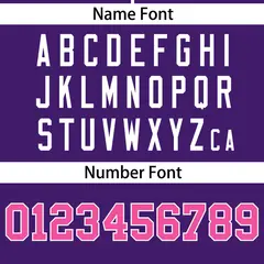 Purple White-Pink Color Block Two-Button Softball Jersey 4