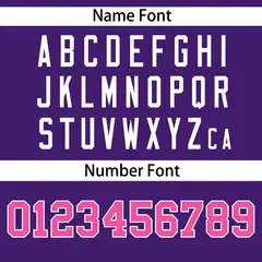 Purple White-Pink Color Block V-Neck Baseball Jersey 4