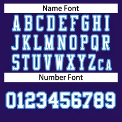 Purple White-Powder Blue Football Jersey 4