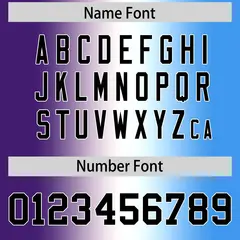 Purple White-Powder Blue Gradient Football Jersey 4