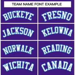 Purple White-Powder Blue Varsity Full-Snap Letterman Jacket 5