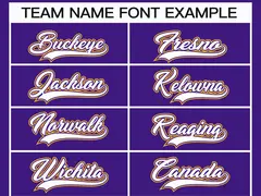 Purple White Purple-Gold Classic Style Hockey Jersey 3