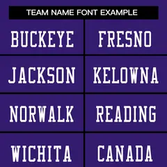 Purple White-Purple Mesh Football Jersey 3