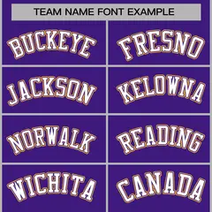 Purple White-Purple Varsity Full-Snap Letterman Jacket 5