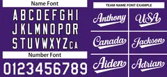 Purple White Raglan Sleeves Authentic Baseball Jersey 3