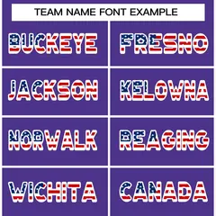 Purple White-Red American Flag Baseball Jersey 5