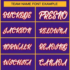 Purple White-Red Classic Hockey Jersey 3