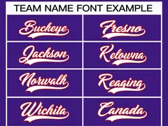 Purple White-Red Classic Hockey Jersey 3