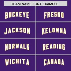Purple White Retro Sleeve Line Authentic Football Jersey 3
