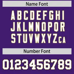 Purple White Retro Sleeve Line Authentic Football Jersey 4