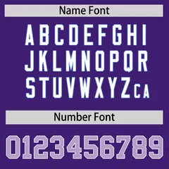 Purple White Royal Classic Baseball Uniform 4