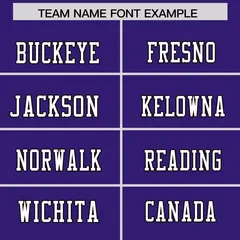 Purple White Shoulder Cut Two-Tone Flag Football Jersey 3
