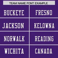 Purple White Shoulder Star Pattern Flag Football Jersey 3