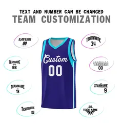 Purple White Sleeve Color Blocking Classic Basketball Jersey 4
